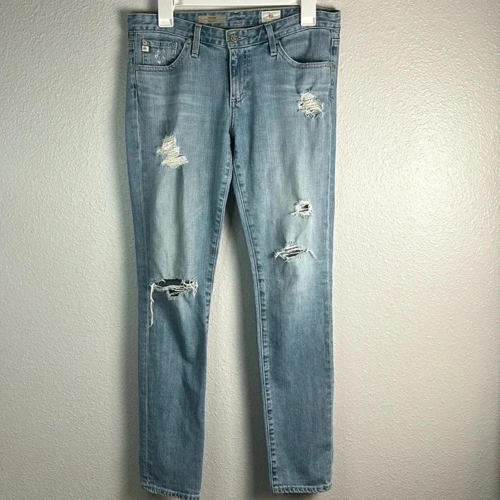 AG Adriano Goldschmied The Stilt Cigarette Leg Jeans | Low-Rise Women’s Size 28R